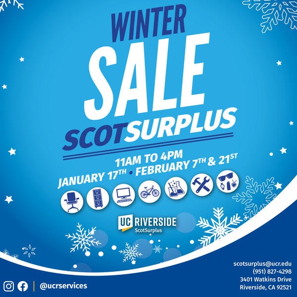 ScotSurplus Winter Sales Campus Business Services